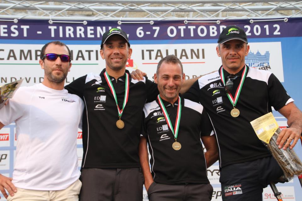 andrea con Simone Biava, Alessandro Colombo, Alessio Tornado Borgato- foto Marco Bardella